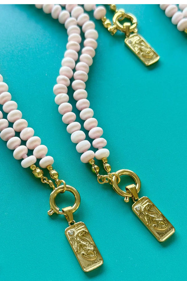 PINK CORAL BRAVE NECKLACE