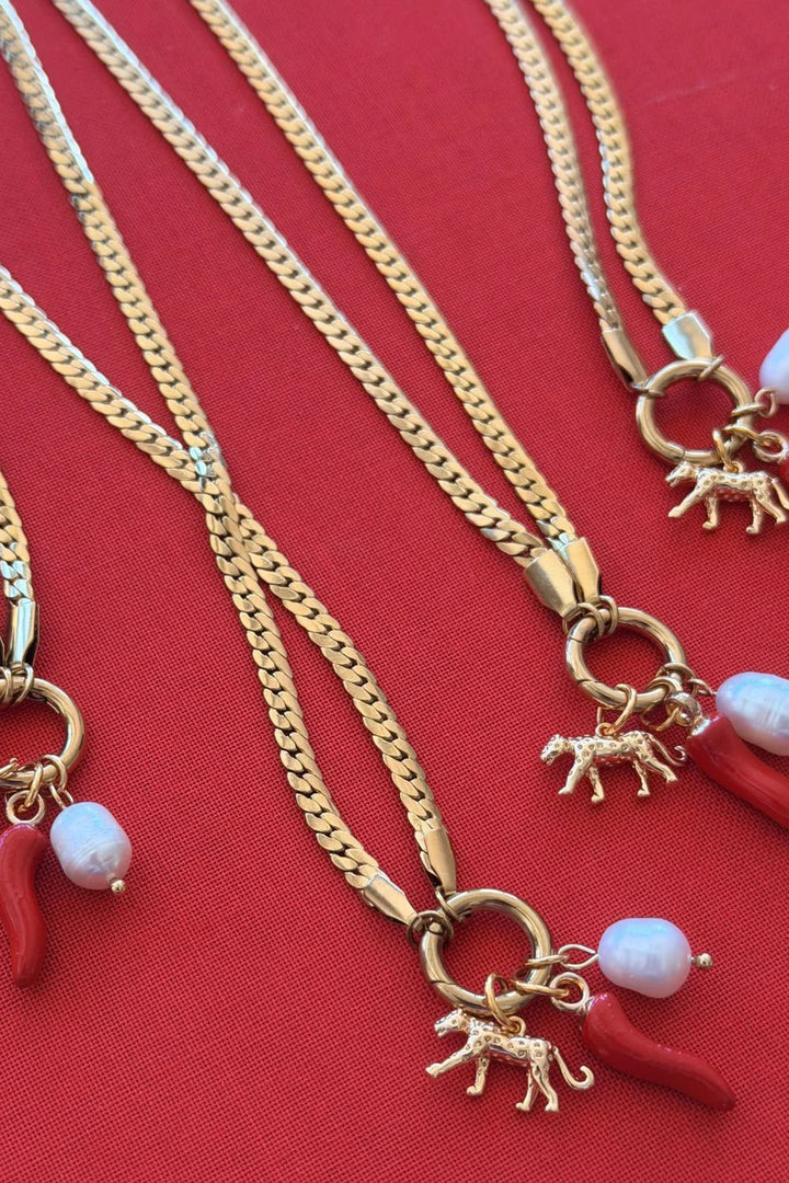 Leopard Charm Necklace