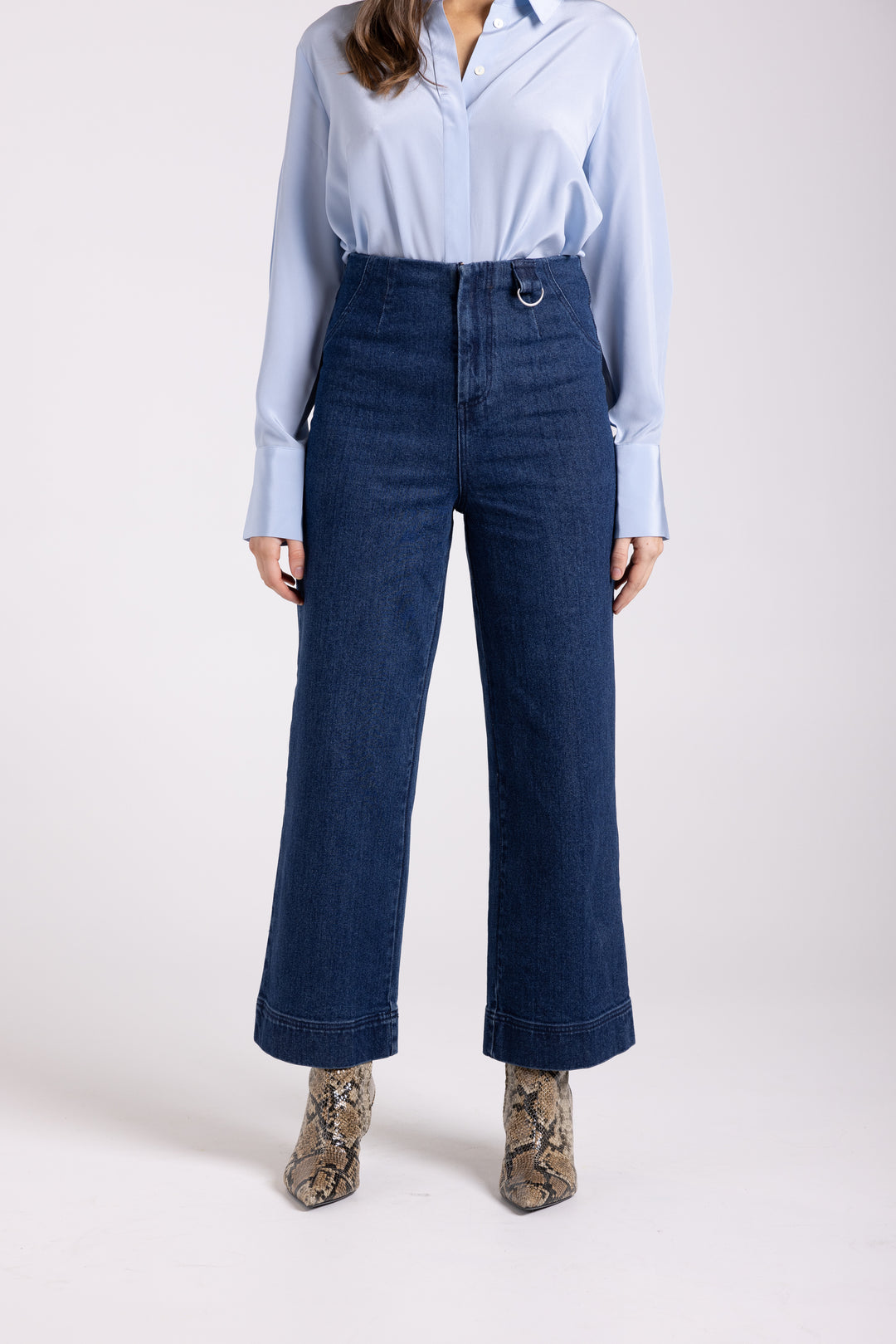 7/8 Denim Wide leg Pant TT