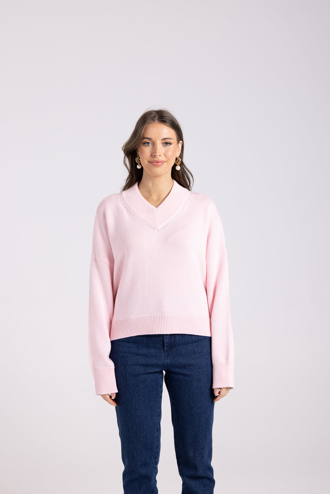 High V Neck Knit TT