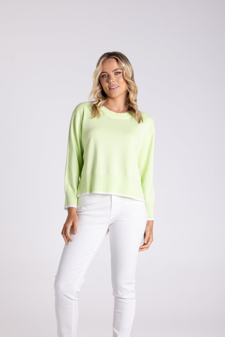 Boxy Knit W/Tipping