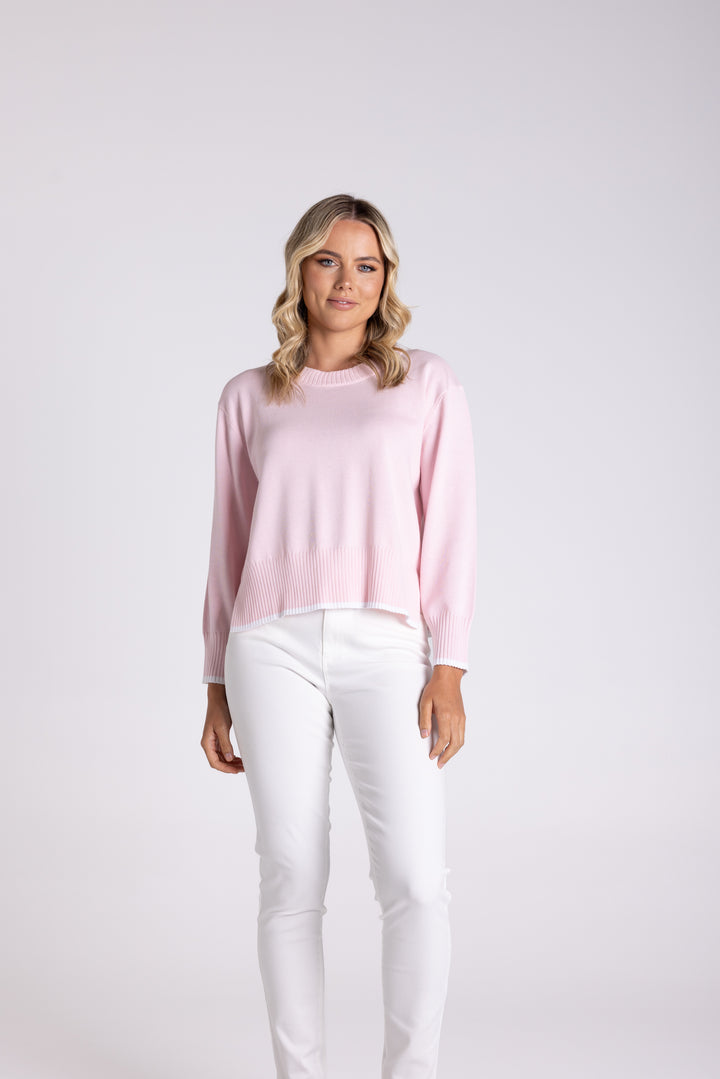 Boxy Knit W/Tipping