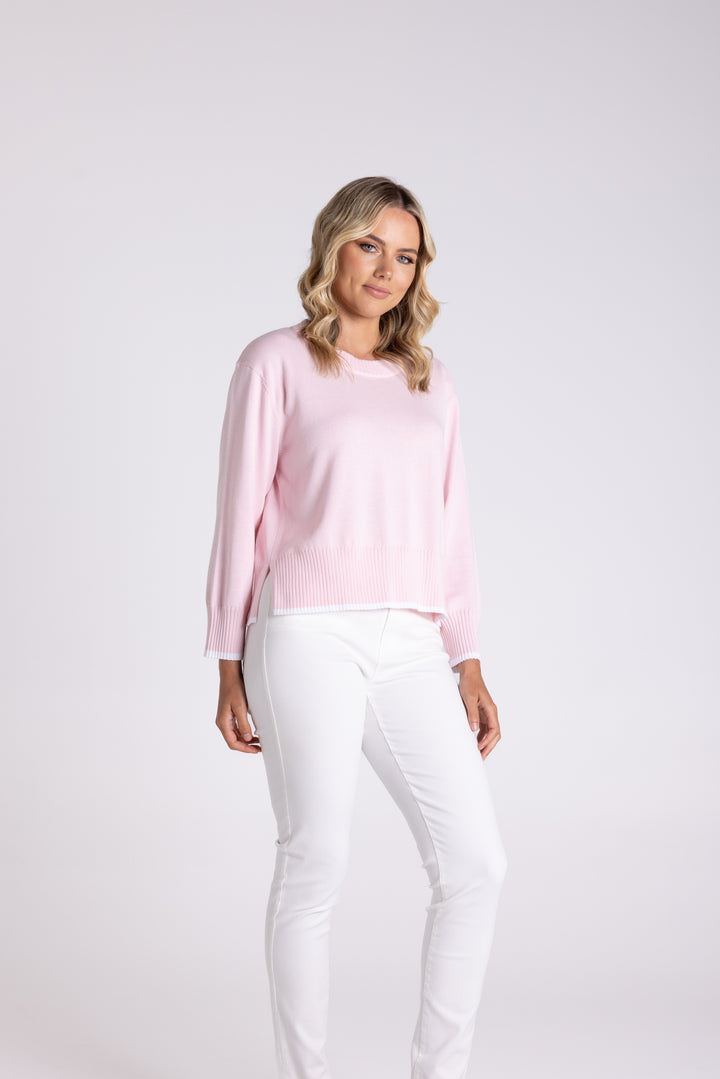 Boxy Knit W/Tipping