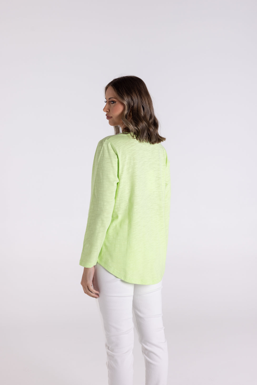 CREW 7/8 SLV TEE W/POCKET