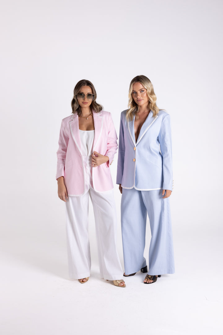 Contrast Trim Blazer TT