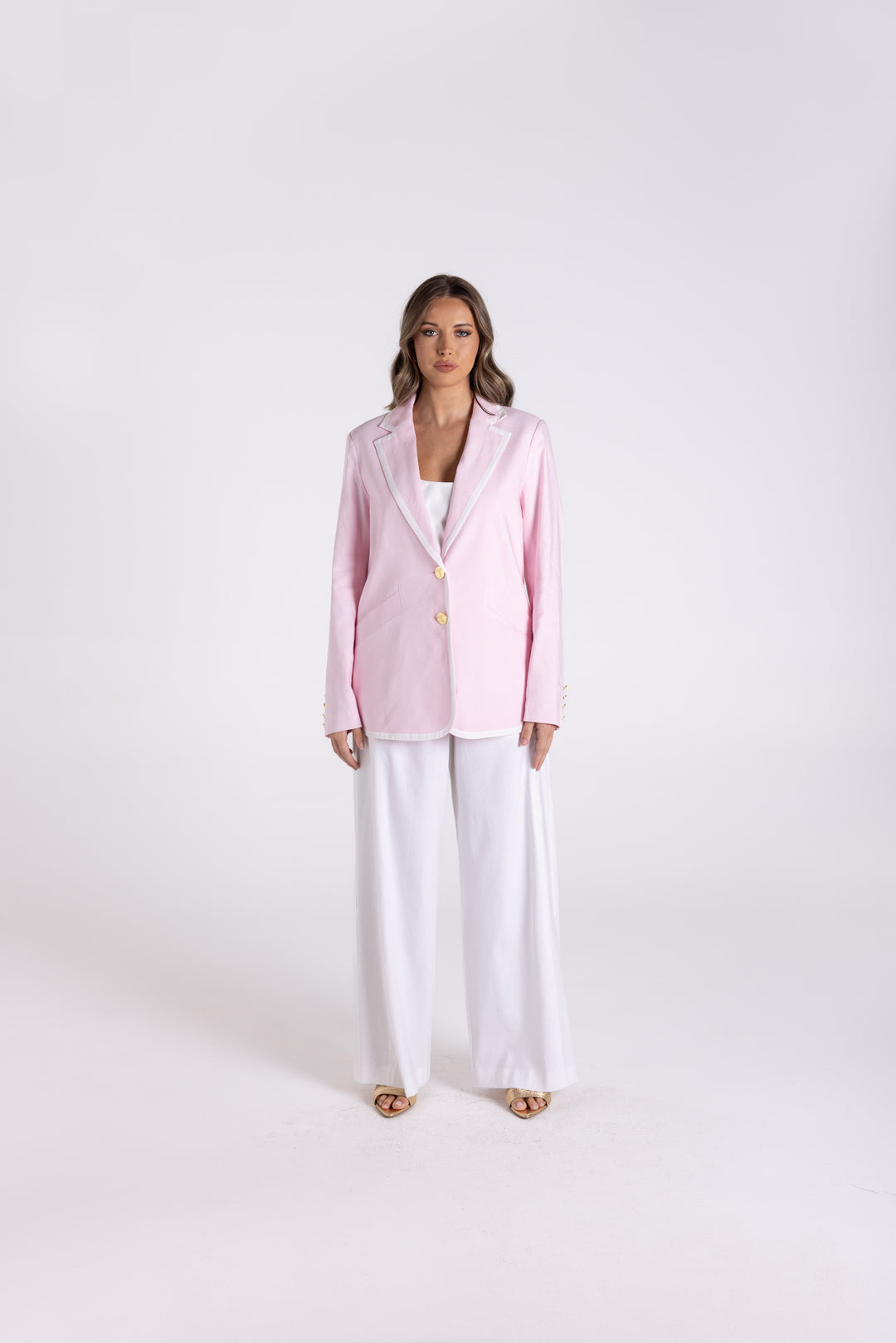 Contrast Trim Blazer TT