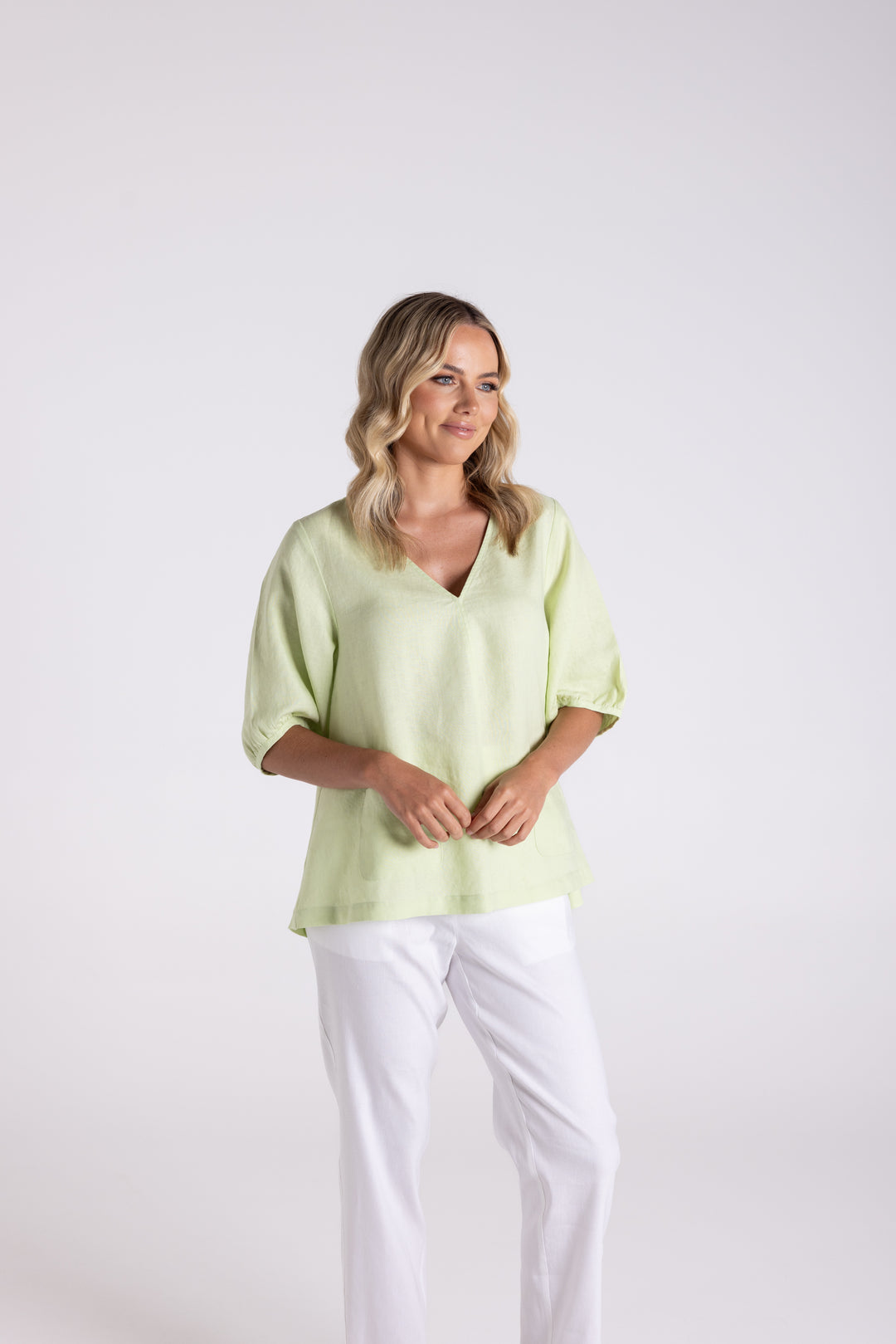 Linen Top w Pockets TT