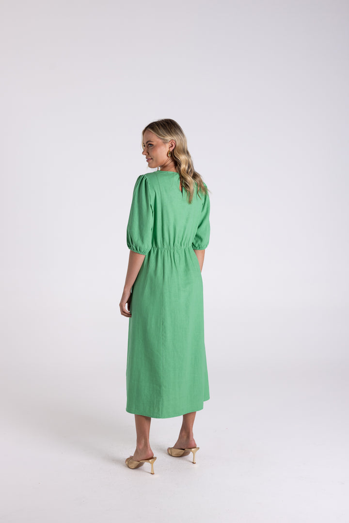 Linen Viscose Midi Dress TT