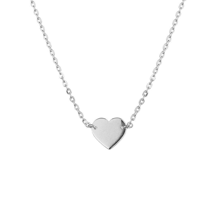 Mini Heart SS Short Necklace