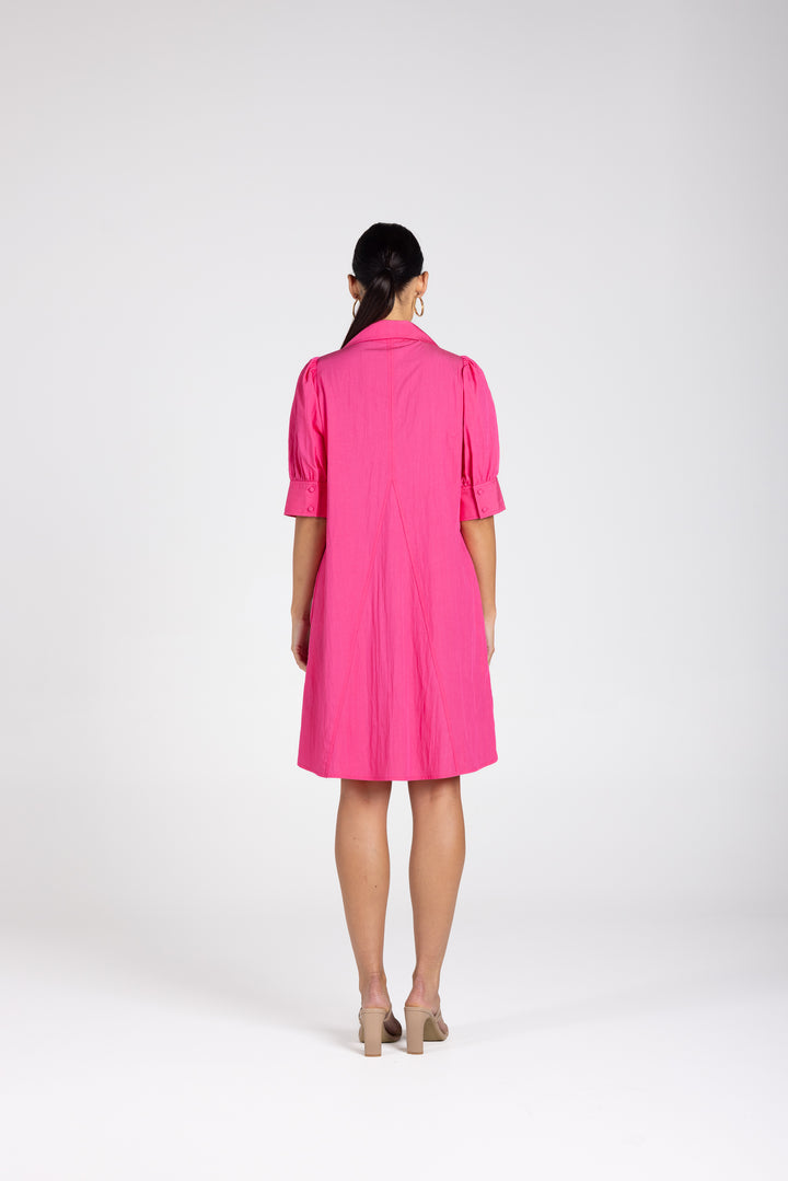 V Neck Dress w Collar