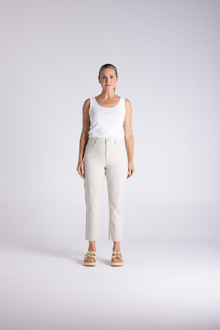 Mini Stripe Slim Jean