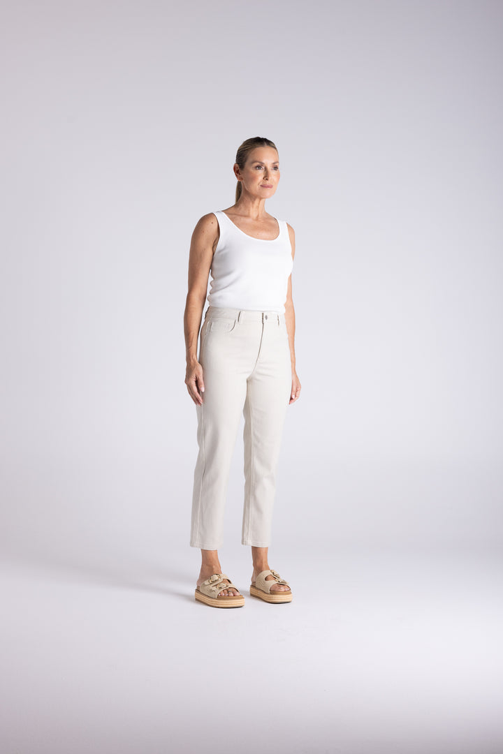 Mini Stripe Slim Jean