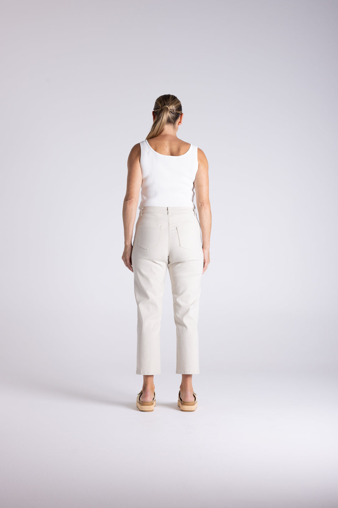 Mini Stripe Slim Jean