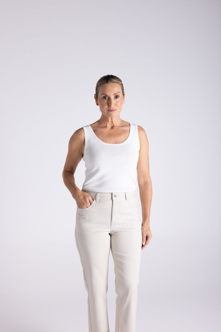 Mini Stripe Slim Jean