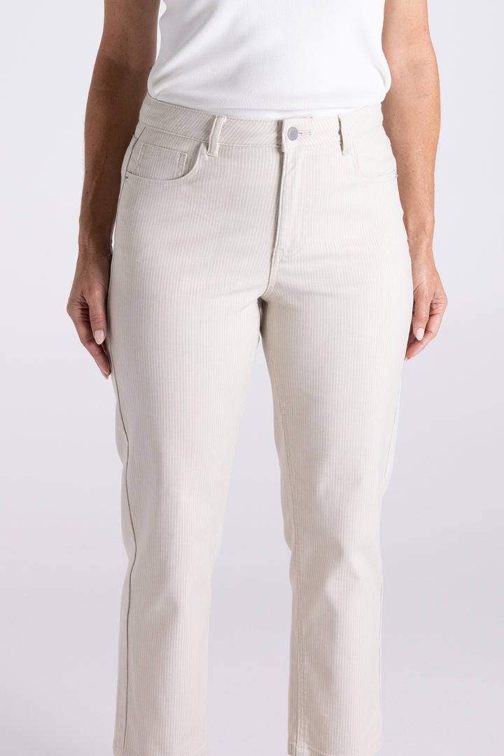 Mini Stripe Slim Jean