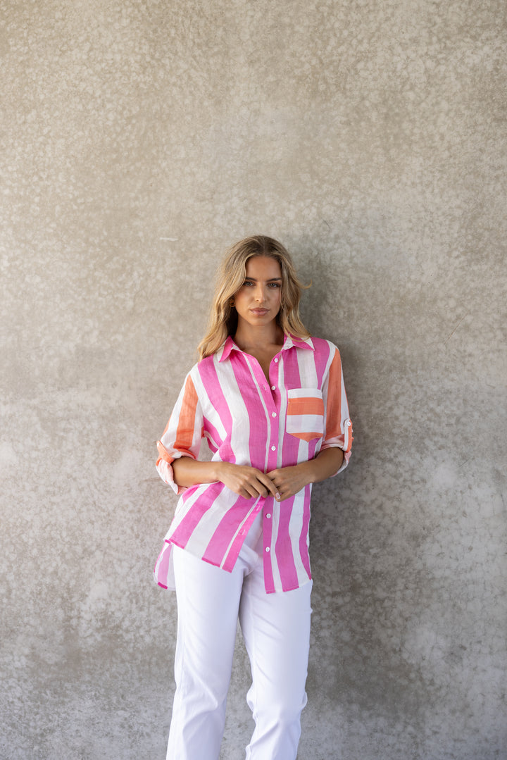 Candy Stripe O/S Shirt
