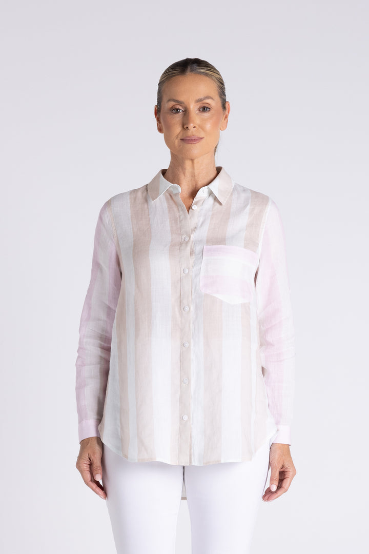 Candy Stripe O/S Shirt
