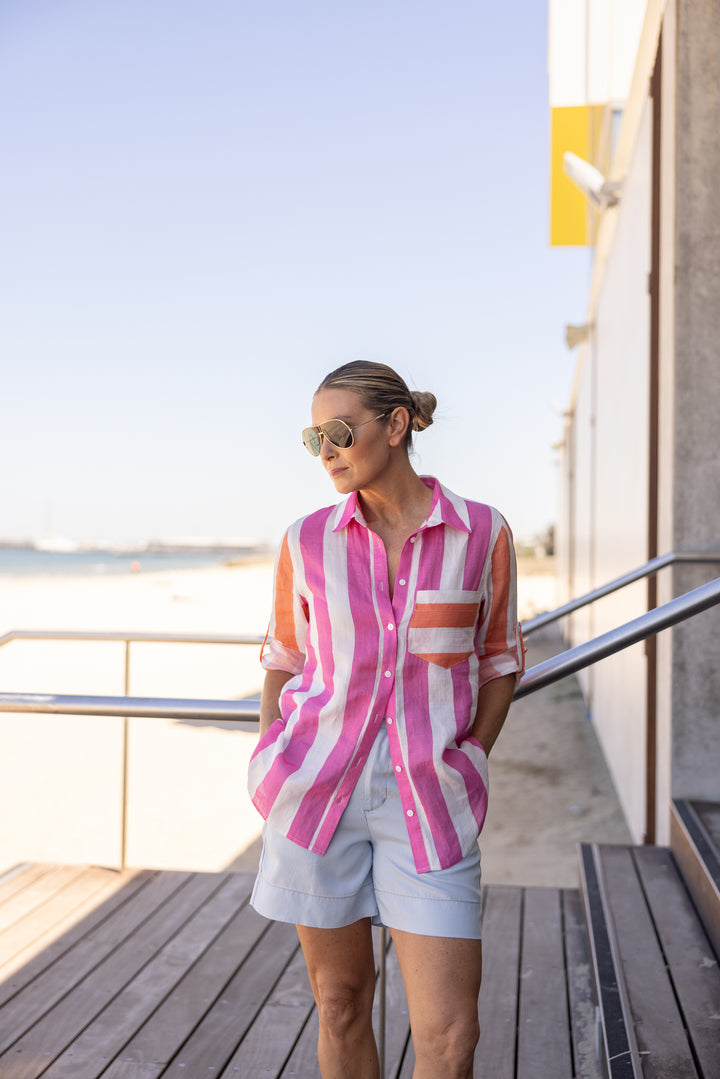Candy Stripe O/S Shirt
