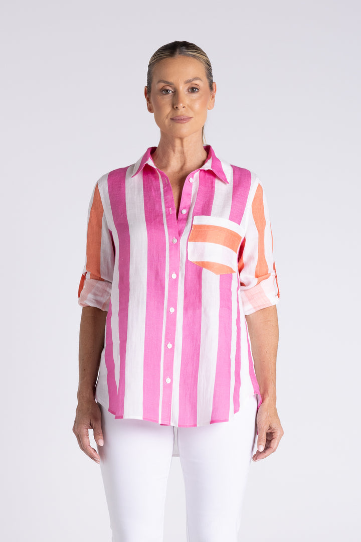 Candy Stripe O/S Shirt