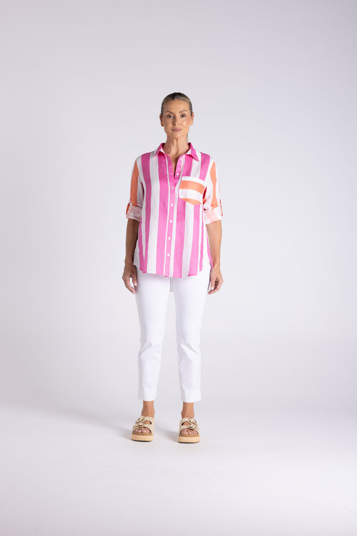 Candy Stripe O/S Shirt