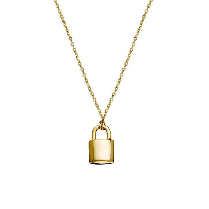 Sterling Silver Padlock Necklace