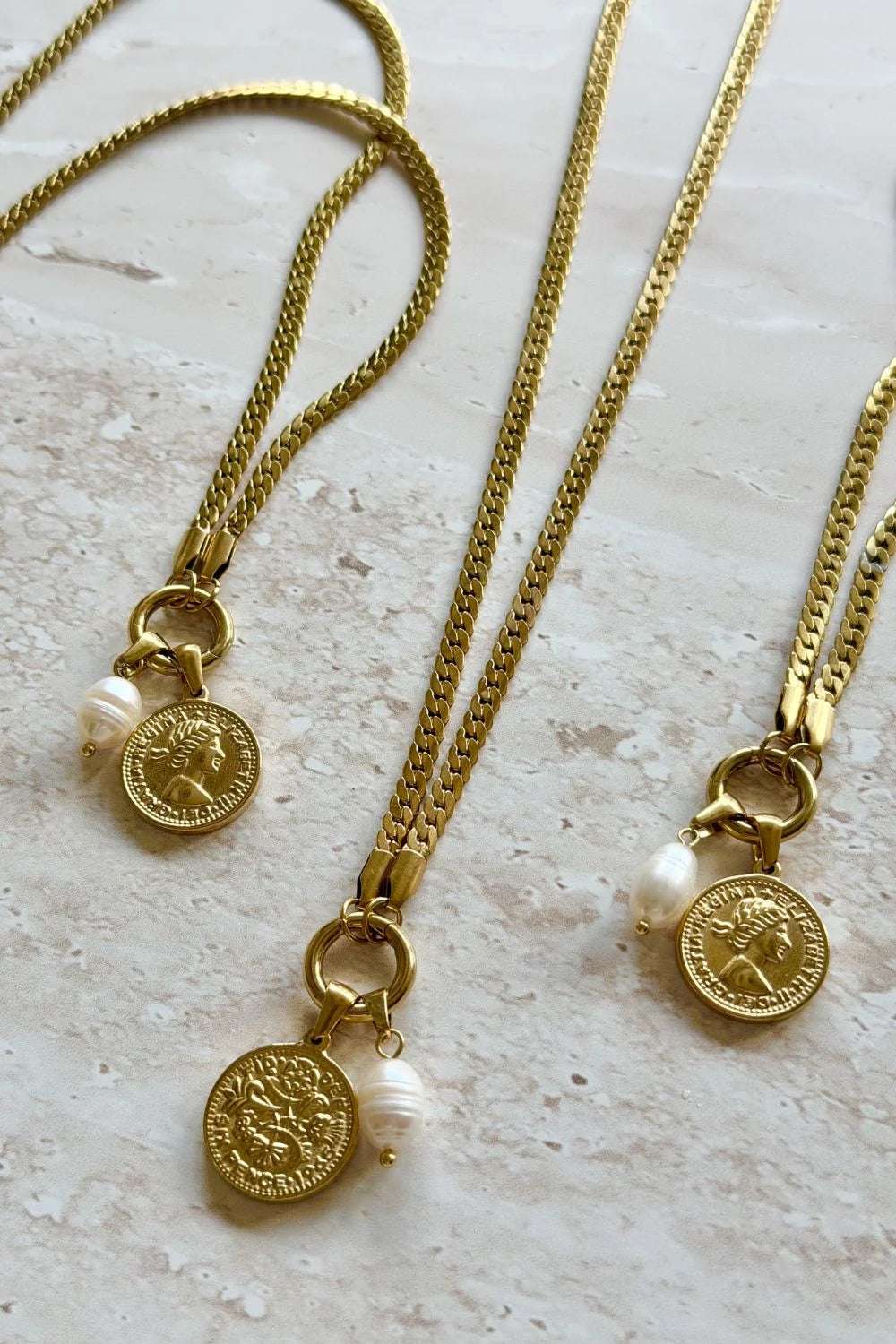 Golden Heirloom Coin Necklace