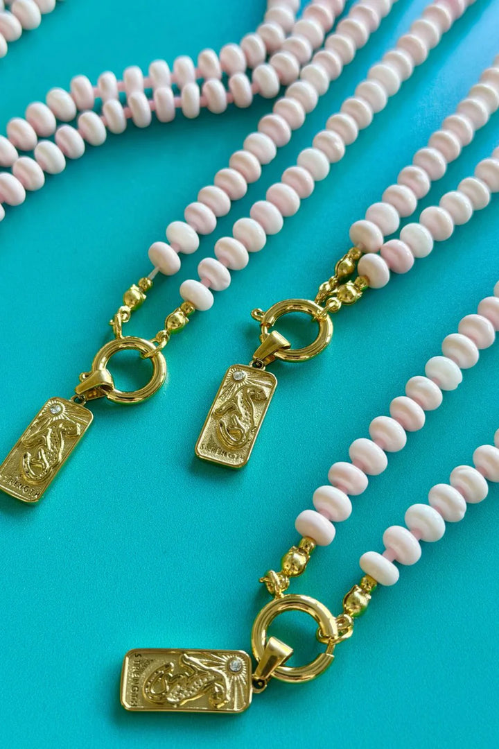 PINK CORAL BRAVE NECKLACE