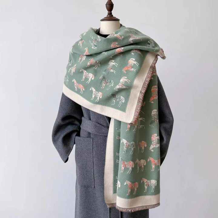Equestrian Scarf Reversible