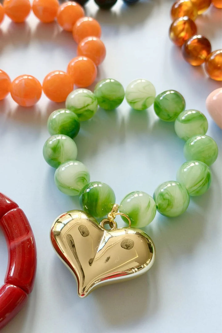 Bubble and Heart Bracelet