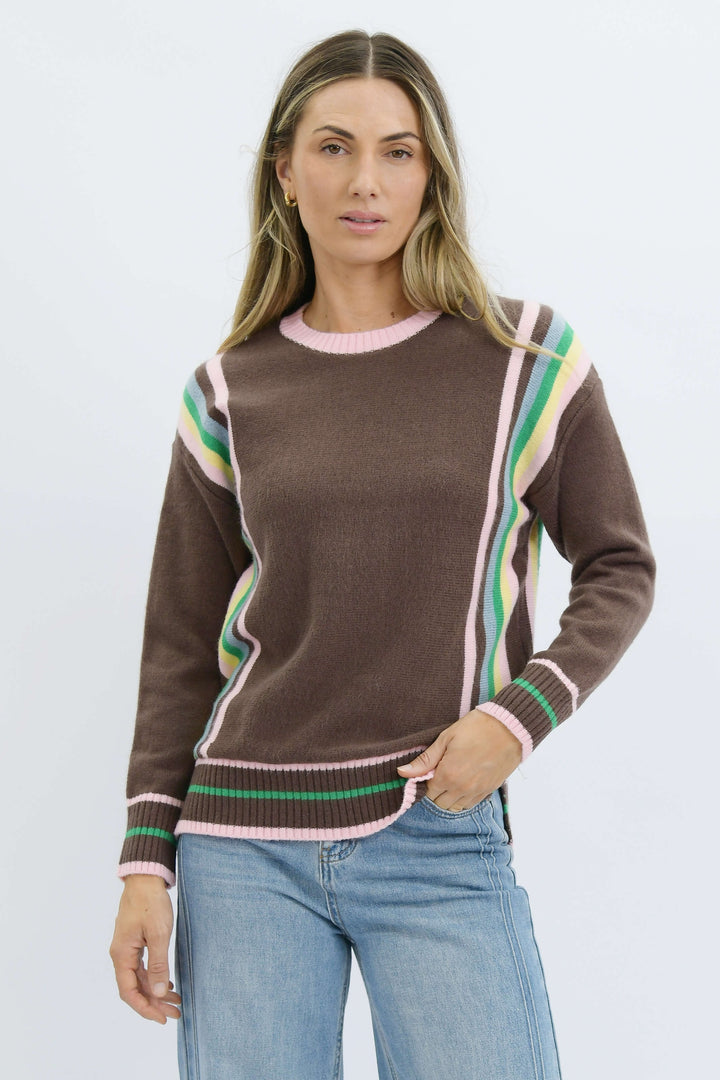 Tatum Retro Stripe Knit