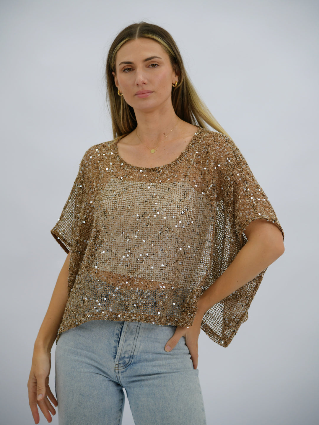 Golden Hour Sequin Top