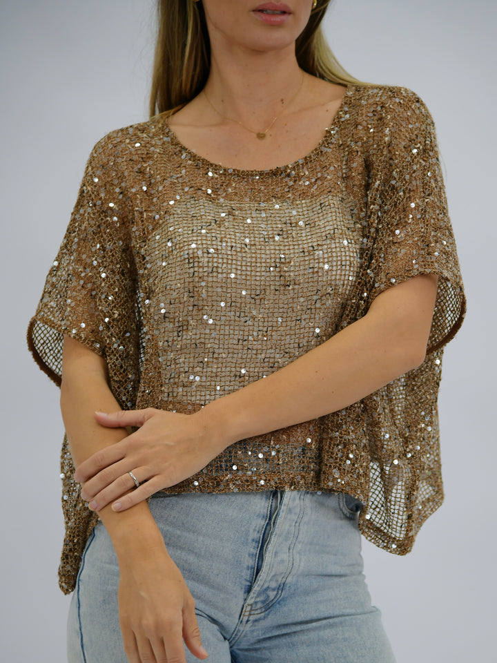 Golden Hour Sequin Top