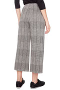 Plaid Wide Leg Knit Pant