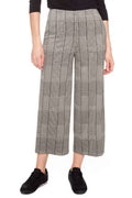 Plaid Wide Leg Knit Pant