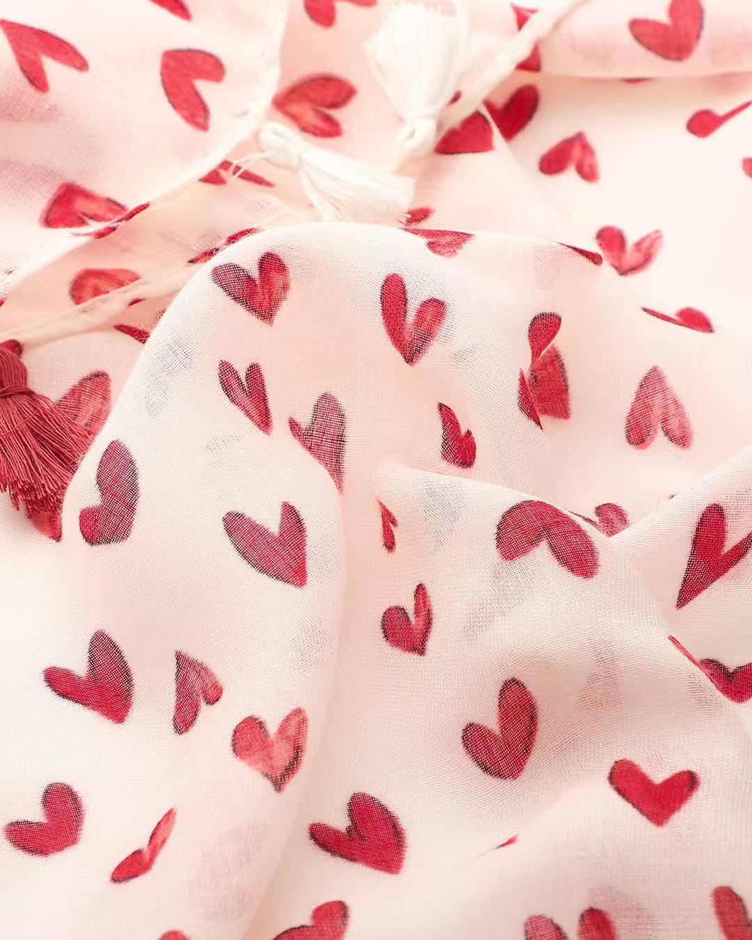 Ruby Heart Scarf