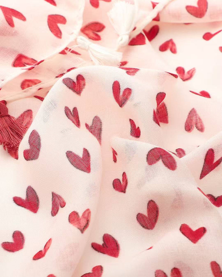 Ruby Heart Scarf
