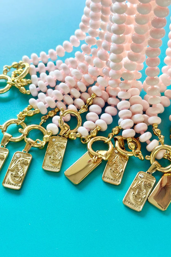 PINK CORAL BRAVE NECKLACE