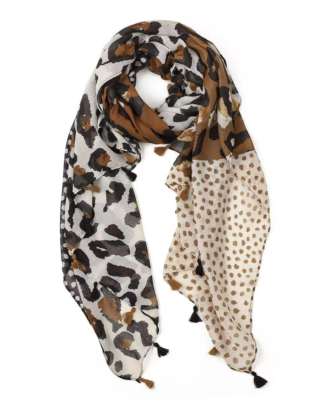 Roxy Leopard &amp; Spot Scarf