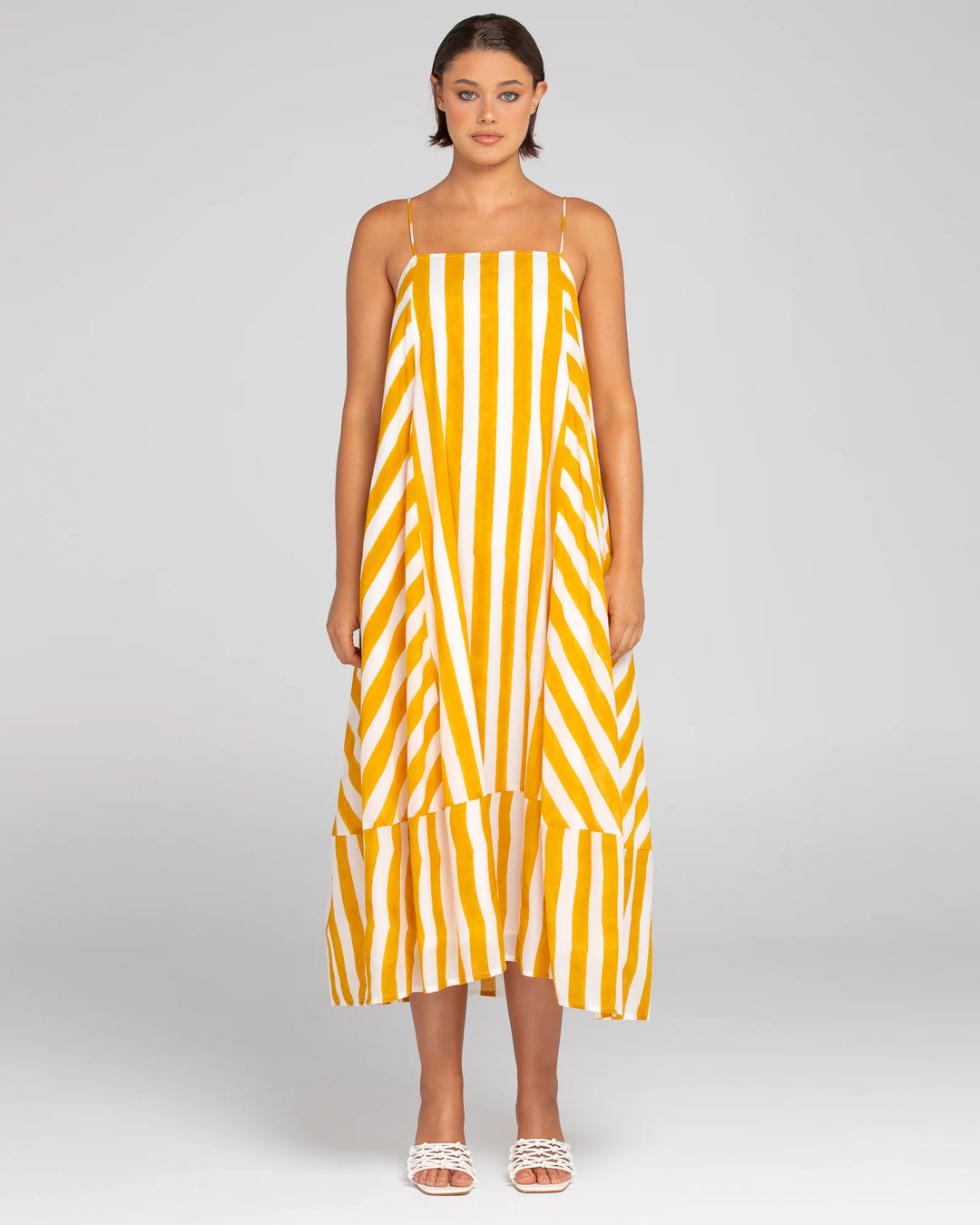 Sami dress - tropical stripe