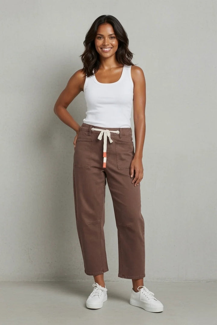 Carter Barrel Jean- Chocolate