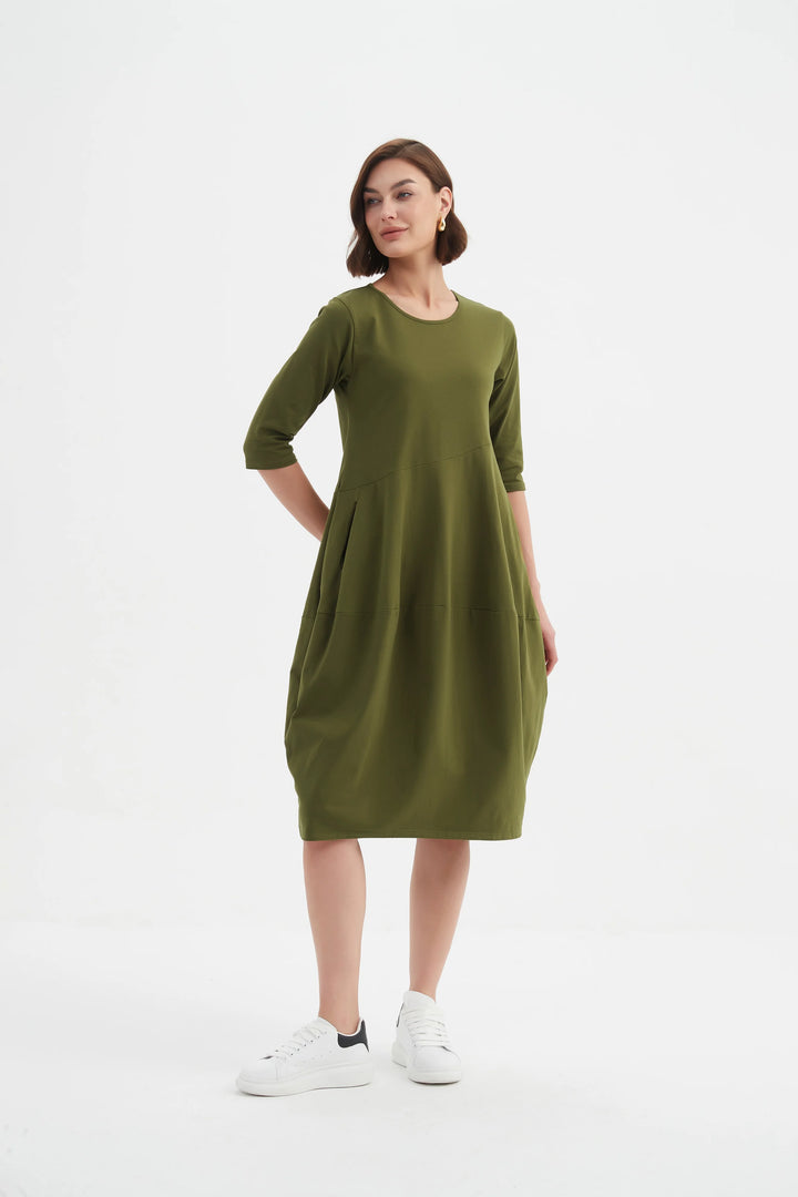 Diagonal Seam Dress