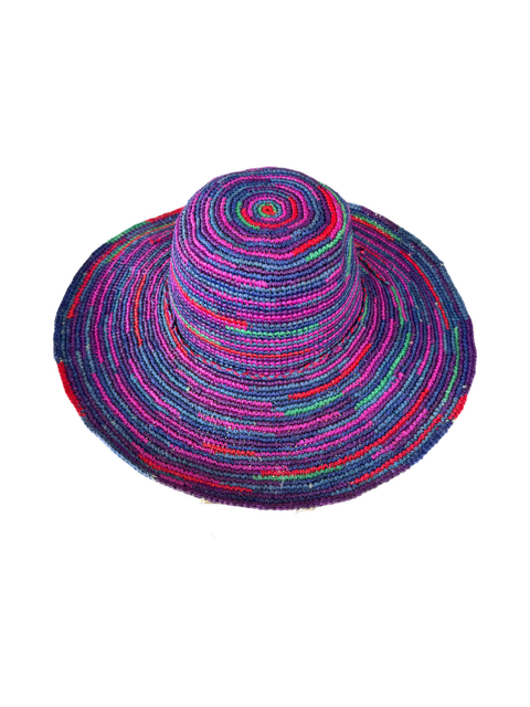 Multicolour Raffia Hat