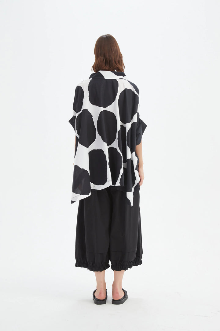Structured Neck Print Tunic