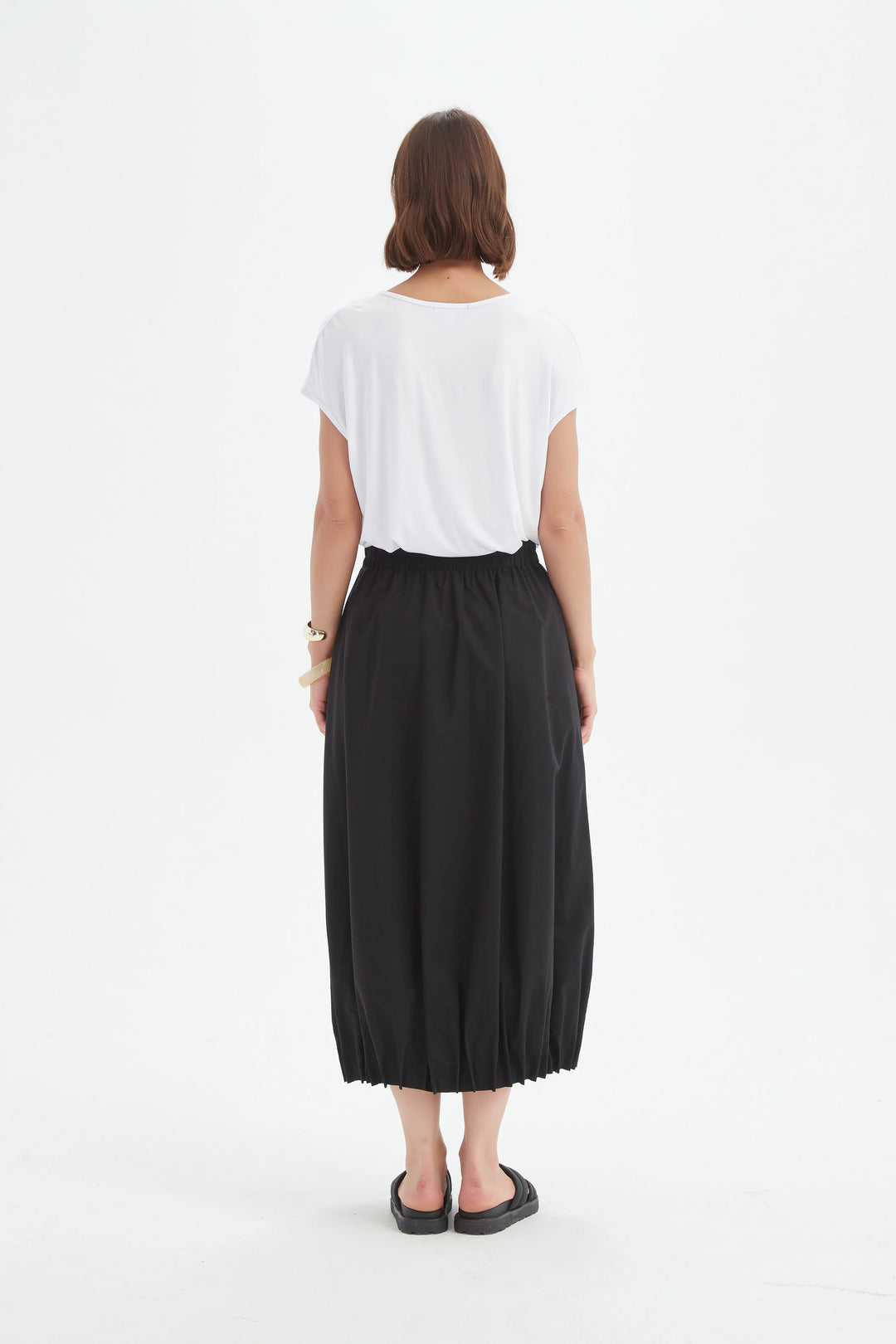 Pin Tuck Hem Skirt