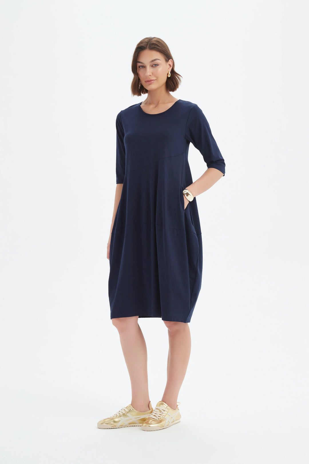 Diagonal Seam Summer Dress