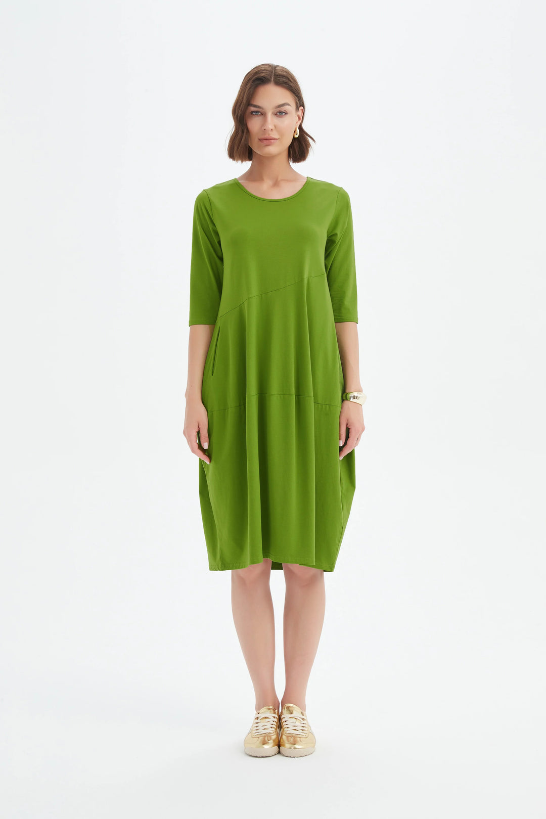 Diagonal Seam Summer Dress
