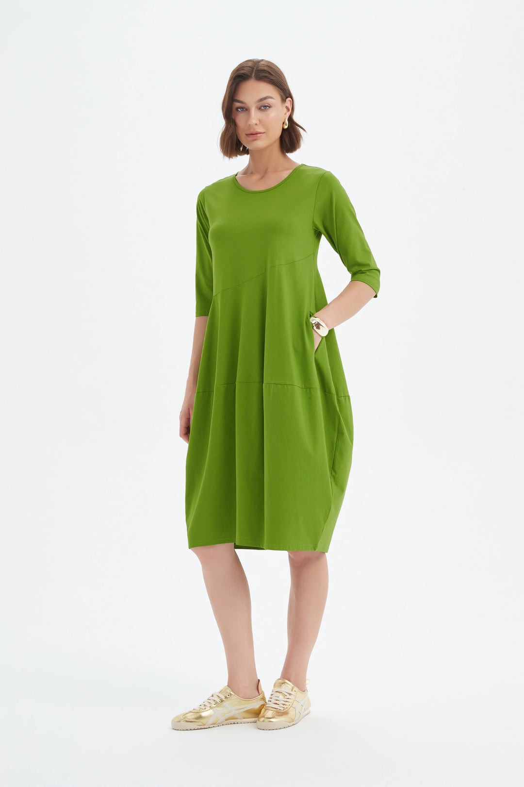 Diagonal Seam Summer Dress