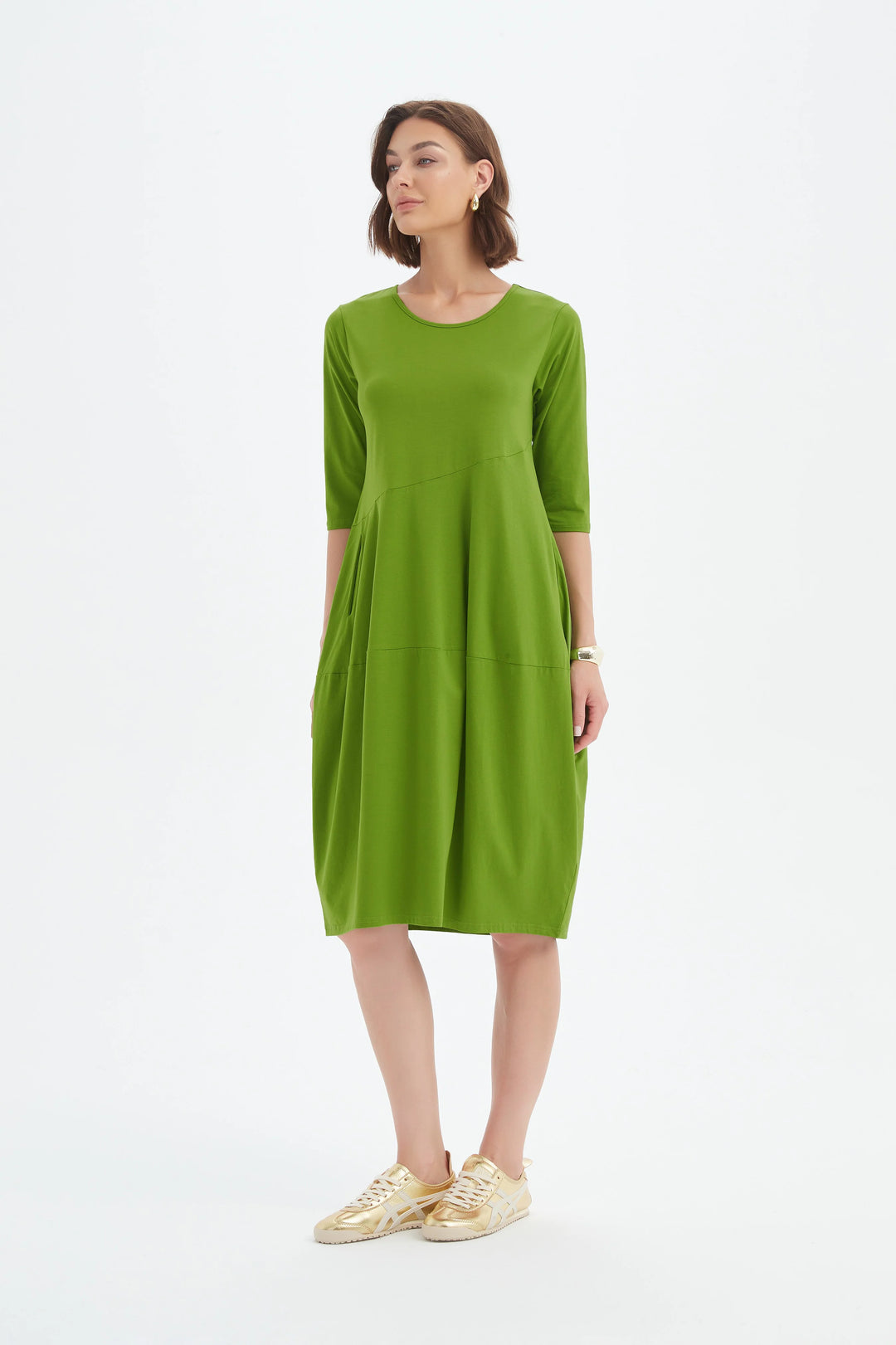 Diagonal Seam Summer Dress