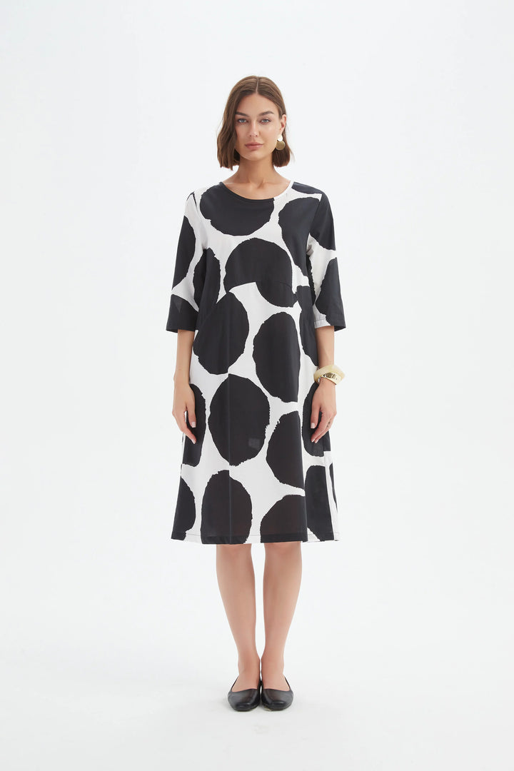 Curve Seam Poplin Dress