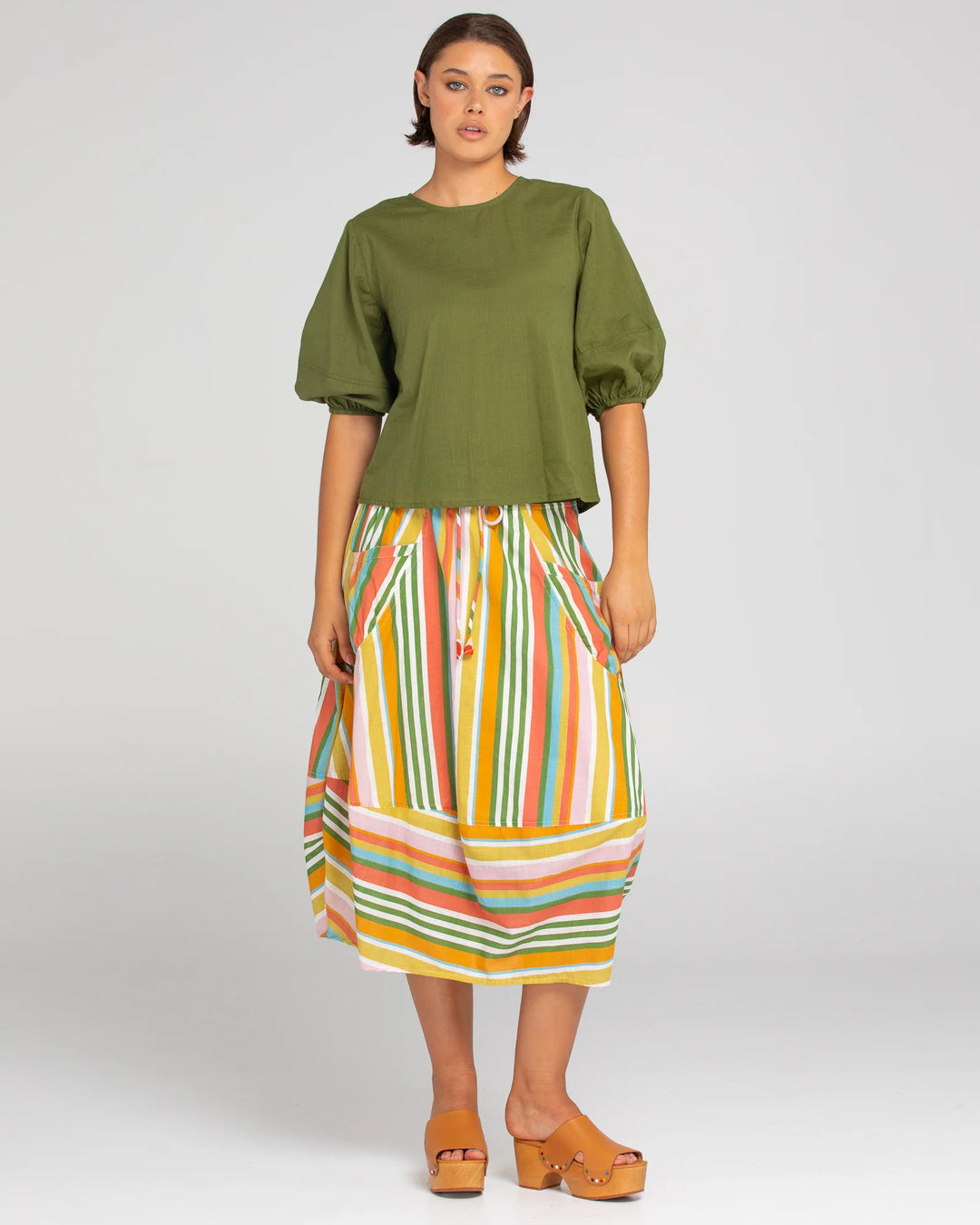 Guru Skirt- Ailana Stripe